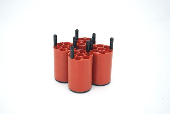 Thermo Scientific 75003808 Red Centrifuge Rotor Adapters for 10 mL Blood Collection Tubes, Set of 4-cover