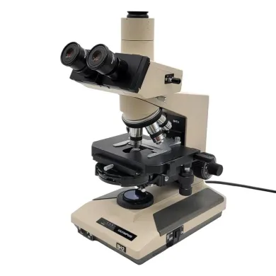 Olympus BH-2 Research Microscope with Phase Contrast and Trinocular Head, SPlan Objectives