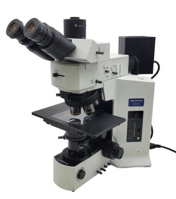 Olympus BX51 Metallurgical Brightfield/Darkfield Microscope with Trinocular Head-cover