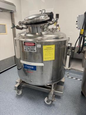 Alloy Products Stainless Steel Jacketed Reactor with Motorized Agitator on Mobile Cart-cover