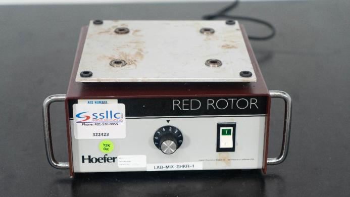 Hoeffer Scientific Red Rotor Platform Shaker for Laboratory Use-cover