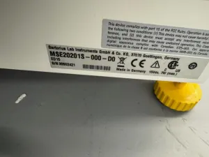 Sartorius MSE20201S-000-D0 Digital Precision Laboratory Balance, 2 of 2