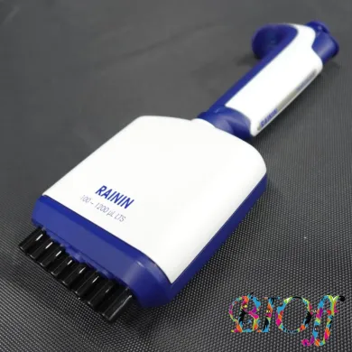 Rainin Pipet-Lite XLS 8-Channel Adjustable Pipette 100–1200 µL LTS