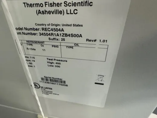 Thermo Scientific REC4504AS Double Door Laboratory Refrigerator for Sample Storage