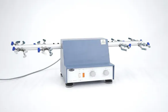 Stuart SF1 Flask Shaker Mixer with 60-Minute Timer, 2 Side Arms and 4 × 500 mL Clamps