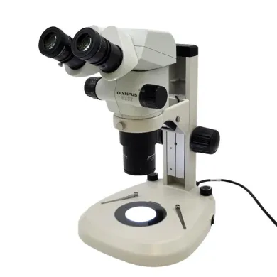 Olympus Stereo Microscope SZX7 with Binocular Head and Transmitted & Reflected LED Light Stand