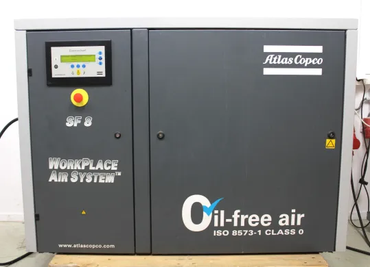 Atlas Copco SF8 Oil-Free Scroll Air Compressor 145 psi 400V Belgium