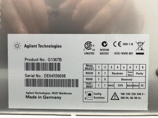 Agilent 1200 Series HiP Autosampler G1367B for HPLC Systems-cover