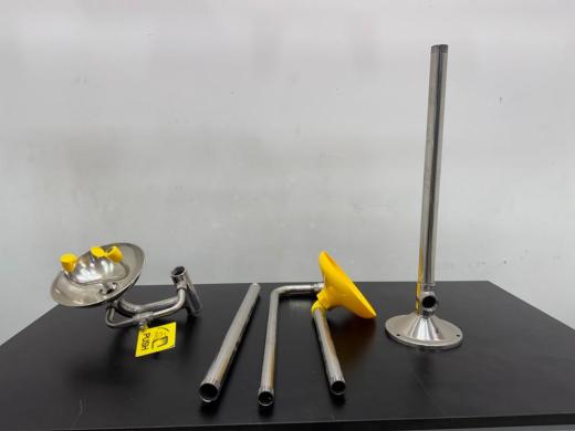 Emergency Safety Shower with Stainless Steel Eyewash Bowl and Protective Covers-cover