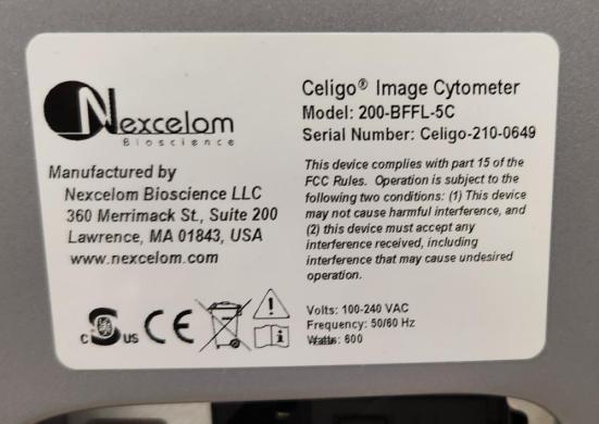 Nexcelom Celigo 5 Channel Image Cytometer for Automated Cellular Imaging-cover