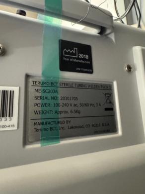 Terumo TSCD-II Sterile Tubing Welder for Aseptic Bioprocessing and Cell Therapy Applications-cover