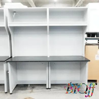 Used Side Laboratory Workbench with Reagent Shelf, 1800 × 600 × 1950 mm