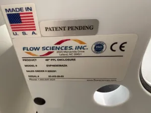 Flow Sciences EVP483039AZA 4' Enclosed Workspace for Laboratory Containment, 3 of 3