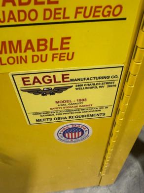 Eagle 4 Gallon Flammable Liquid Storage Cabinet-cover