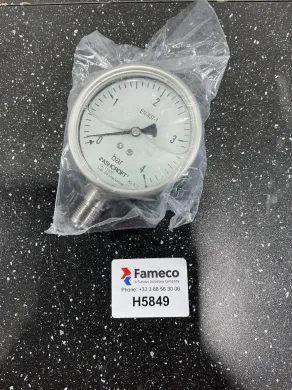 Ashcroft 100 T5500 Glycerine-Filled Precision Manometer for Low-Pressure Measurement