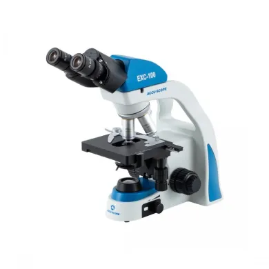 Accu-Scope EXC-100 Binocular Microscope with 4x, 10x, 40x, 100x Oil Objectives