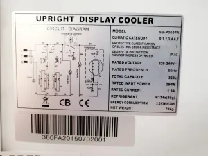 RDC SS-P360FA Upright Display Laboratory Refrigerator Cooler, 2 of 16