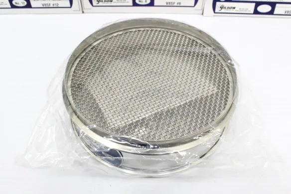 Gilson V8SF Standard Test Sieve Set (#7, #8, #12, HH-SS-Pan) for Precise Particle Size Analysis