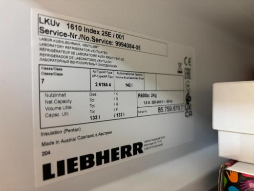Liebherr LKUv 1610 Laboratory Refrigerator with Digital Temperature Control-cover