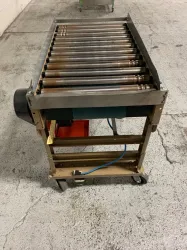 Matthews 20" X 36" Stainless Steel Roller Conveyor for Laboratory Material Handling, 3 of 4