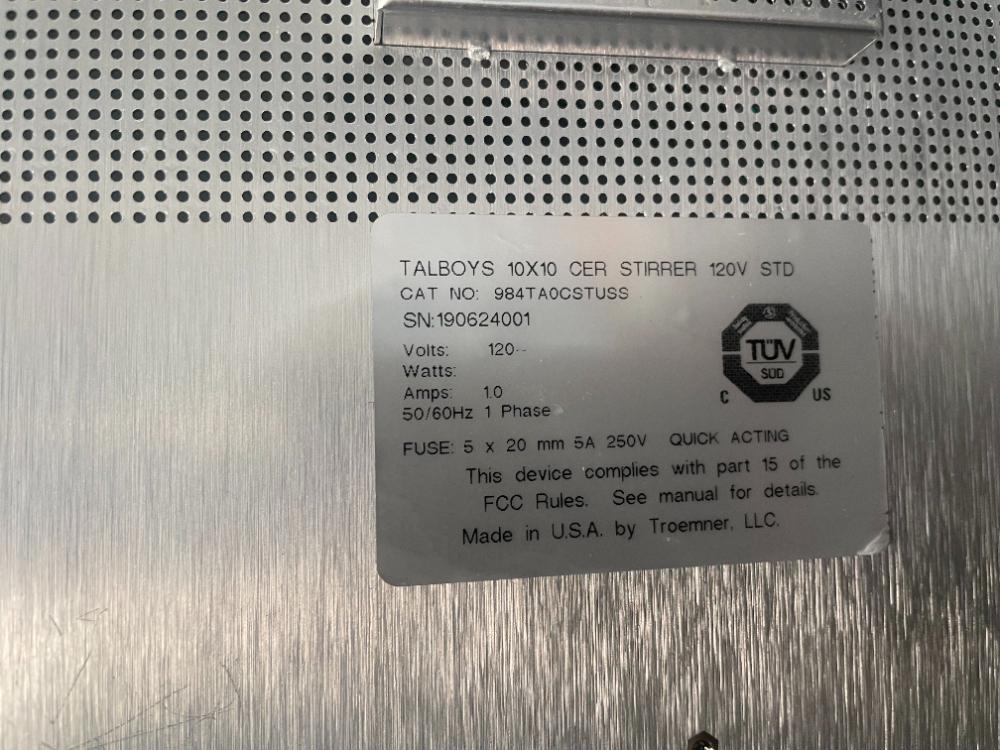 Talboys Magnetic Stirrer for Laboratory Mixing Applications