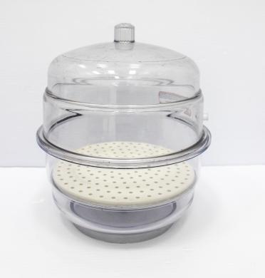 Bel-Art Vacuum Desiccator H42050/42051 with Polycarbonate Dome and Polypropylene Base-cover