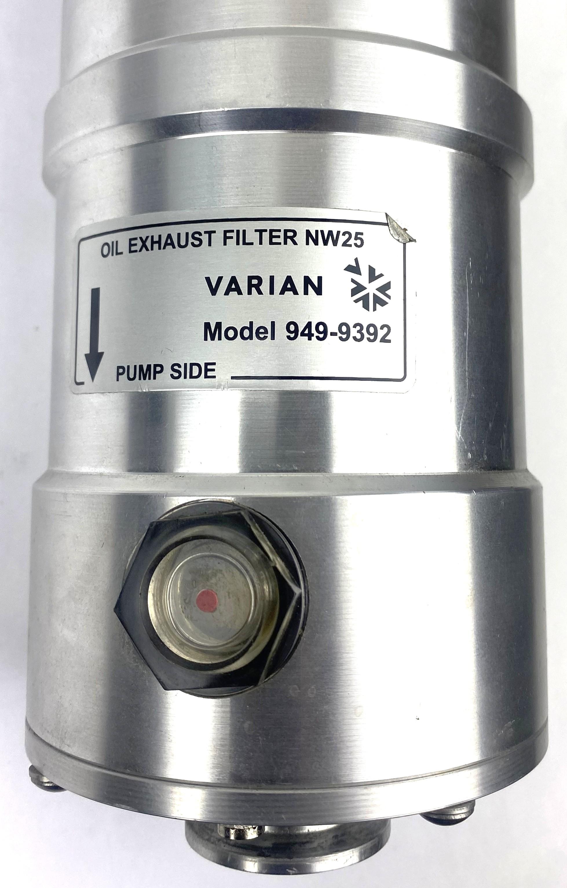 Agilent Varian DS Series 949-9392 NW25 Oil Exhaust Filter for Vacuum Pumps