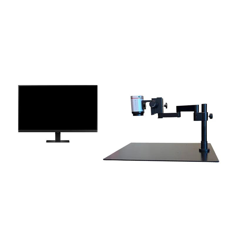 Inspectis F30s HD Swing Arm Digital Microscope with 30:1 Motorized Zoom and 27″ UHD Monitor