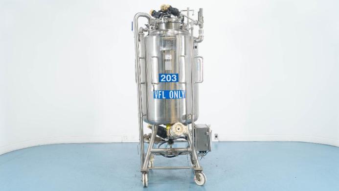 Precision Stainless 250L Stainless Steel Jacketed Reactor with Agitation for Bioprocessing-cover