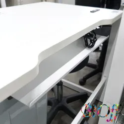 R.F. Yamakawa RFFLD-1060WH Office Desk 100 × 60 × 72 cm White, 4 of 5