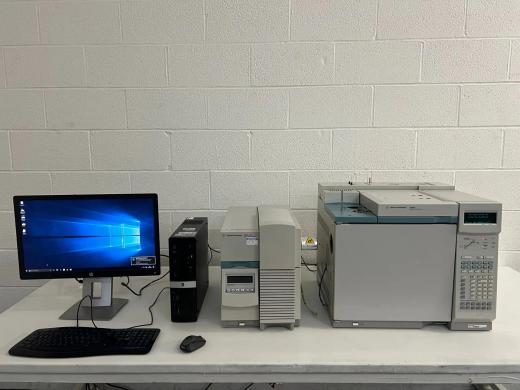 Agilent 6890N Gas Chromatograph with 5973 Insert Mass Selective Detector and Edwards Vacuum Pump-cover