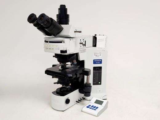Olympus BX51 Fluorescence Microscope w/ CoolLED pE-300 Illumination Unit-cover