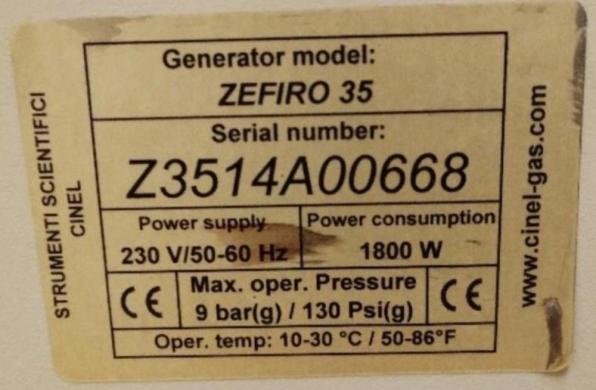 CINEL ZEFIRO 35 Nitrogen Generator for LC/MS Applications-cover