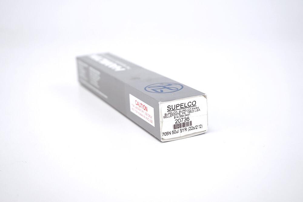 Hamilton Supelco 705N 50 µL Gas-Tight Syringe with GA22S/2"/PST 2 Needle, 20736, 80500