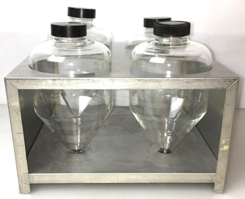 Bellco 3045-00600 Centrifuge Bottles with Rack - 590mL (Set of 4)-cover