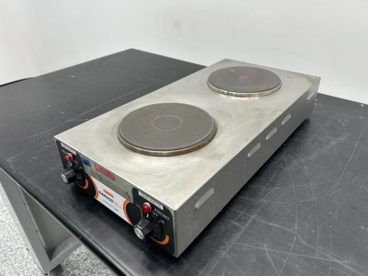 Nemco 6310-3 Horizontal Double Burner Hot Plate with Independent Controls-cover