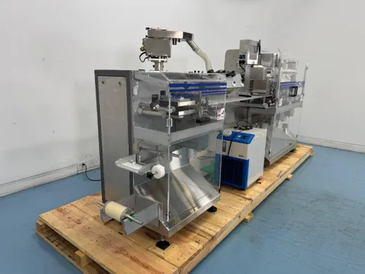 MAC S-100B Pharmaceutical Blister Packaging Machine with Thermo Chiller Integration