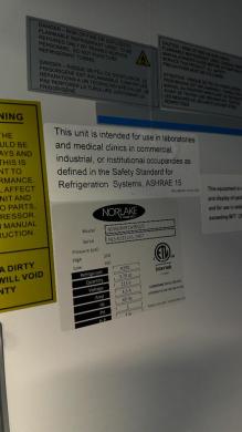 Norlake NSWD492WWg/0 Upright Double Door Glass Laboratory Refrigerator-cover