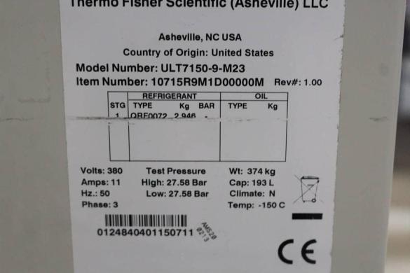 Thermo Revco Ultima II ULT-7150-9-M23 -150°C Freezer | QP