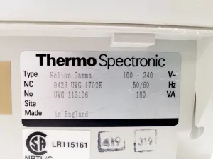 Thermo Electron Helios Gamma UV-Vis Spectrophotometer for Molecular Spectroscopy, 3 of 13