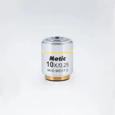 Motic CCIS LM Plan Achromatic Objective LM PL 10X/0.25 WD 17.5mm for AE2000MET Series