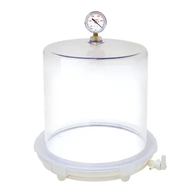 VDP-30G Vacuum Desiccator with Vacuum Gauge, 15.2 x 15.2 x 15.1 cm, 8.8 lbs