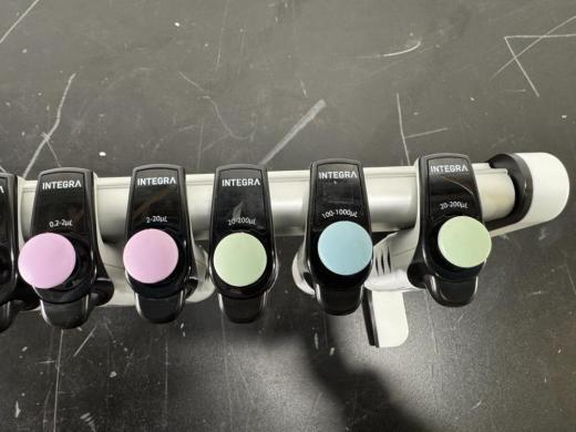 INTEGRA Biosciences Single Channel Micropipettes Set with Adjustable Volume and Stand-cover