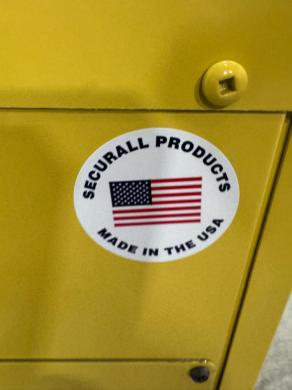 Securall 12 Gallon Flammable Liquid Storage Cabinet with Lock and Casters-cover