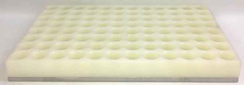 Mountable 96-Place Scintillation Vial Rack for Laboratory Scintillation Counters