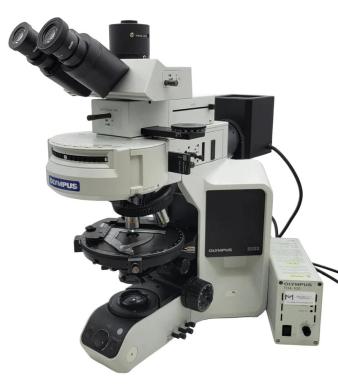 Olympus BX53 Polarizing Trinocular Microscope with Bertrand Lens and Fluorescence Capability-cover
