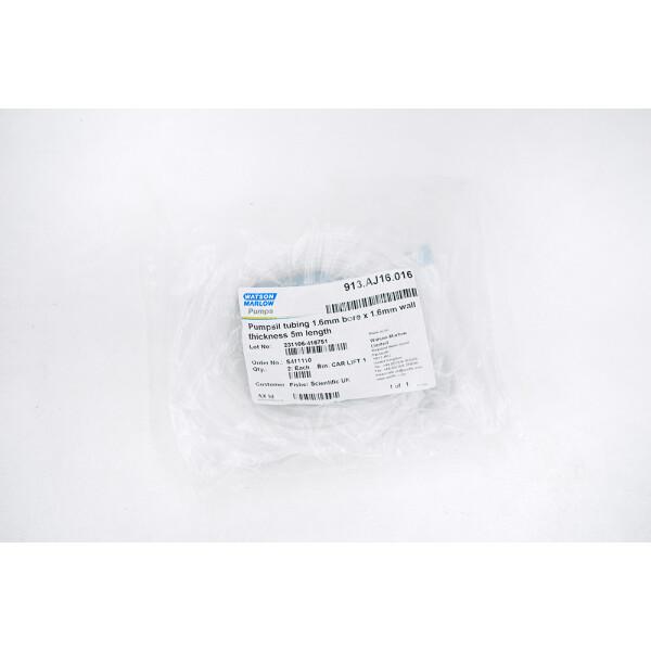 Watson Marlow 913AJ16016 Peristaltic Pump Tubing 1.6mm Bore x 1.6mm Wall Thickness, 5m Length