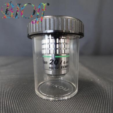 Nikon Plan 20/0.40 160/1.2 ELWD Microscope Objective Lens-cover