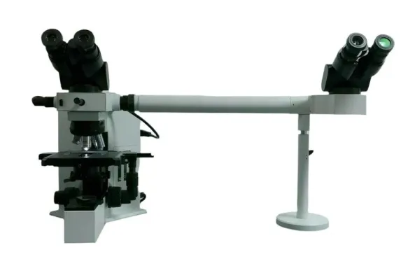 Olympus BX40 Compound Microscope with Dual Head Teaching Bridge
