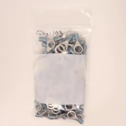 TE Connectivity 320575 PIDG Ring Tongue Terminal, 16-14 AWG, #5/16 Stud Size, 4 of 9